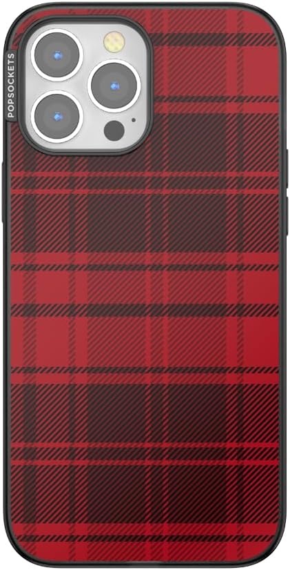 image:imagePopSockets iPhone 16 Phone Case with MagSafe Wireless Charging Compatible Checkered Blush GinghamBuffalo Check