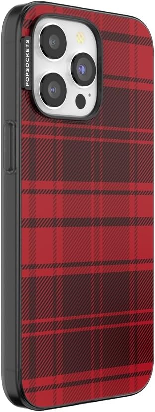 image:imagePopSockets iPhone 16 Phone Case with MagSafe Wireless Charging Compatible Checkered Blush GinghamBuffalo Check