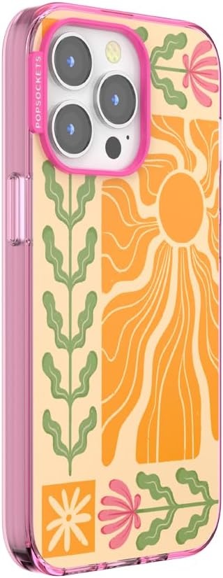 image:imagePopSockets iPhone 16 Phone Case with MagSafe Wireless Charging Compatible Checkered Blush GinghamDesert Mosaic