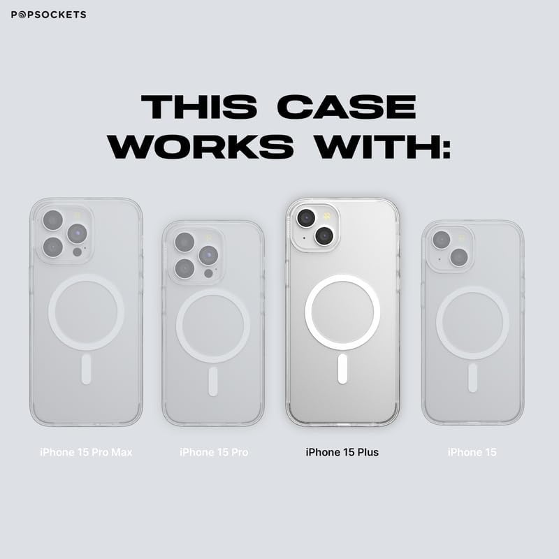 image:imagePopSockets iPhone 16 Phone Case with MagSafe Wireless Charging Compatible Checkered Blush GinghamPasta Pasta