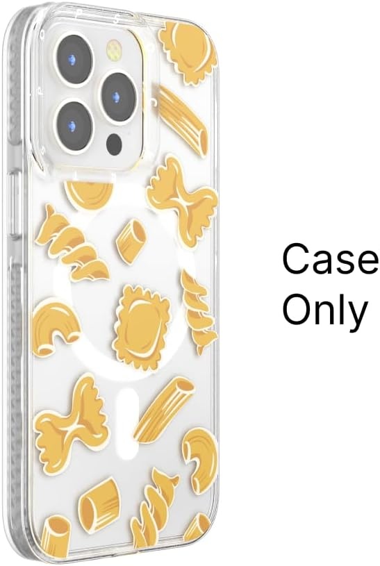 image:imagePopSockets iPhone 16 Phone Case with MagSafe Wireless Charging Compatible Checkered Blush GinghamPasta Pasta