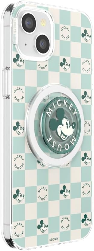 image:imagePopSockets iPhone 16 Phone Case with MagSafe Wireless Charging Compatible Disney Serene MickeyMickey Classic Check