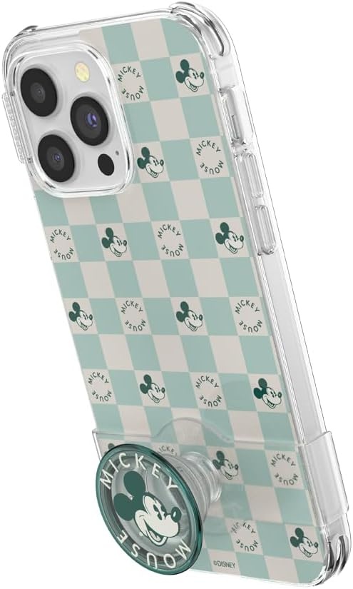 image:imagePopSockets iPhone 16 Phone Case with MagSafe Wireless Charging Compatible Disney Serene MickeyMickey Classic Check