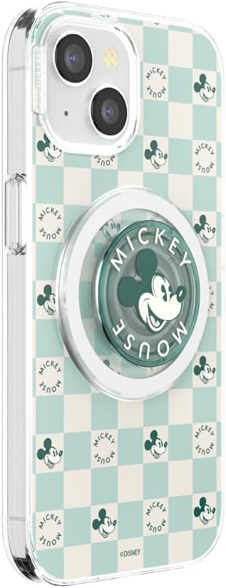 image:imagePopSockets iPhone 16 Phone Case with MagSafe Wireless Charging Compatible Disney Serene MickeyMickey Classic Check