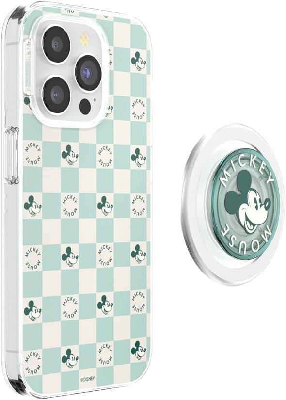 image:imagePopSockets iPhone 16 Phone Case with MagSafe Wireless Charging Compatible Disney Serene MickeyMickey Classic Check