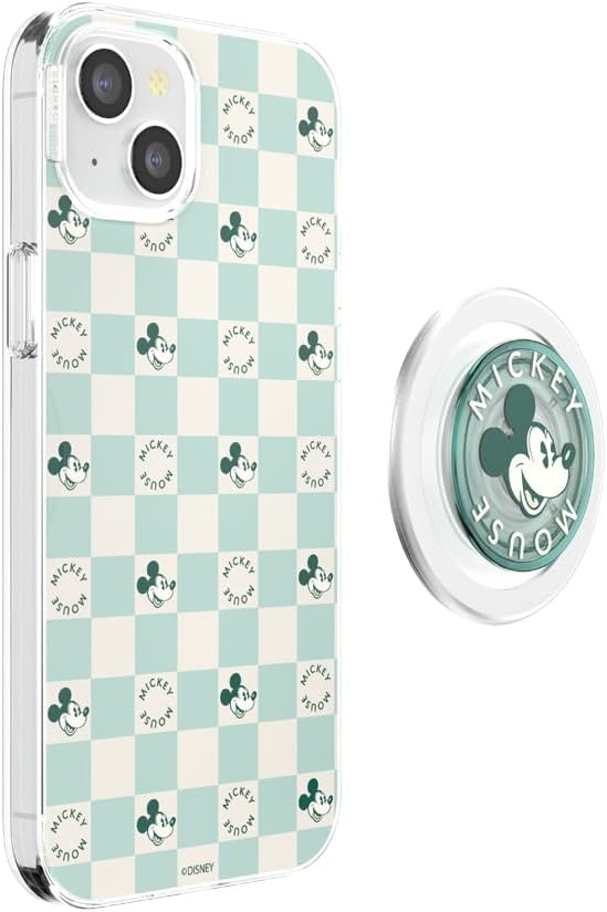 image:imagePopSockets iPhone 16 Phone Case with MagSafe Wireless Charging Compatible Disney Serene MickeyMickey Classic Check