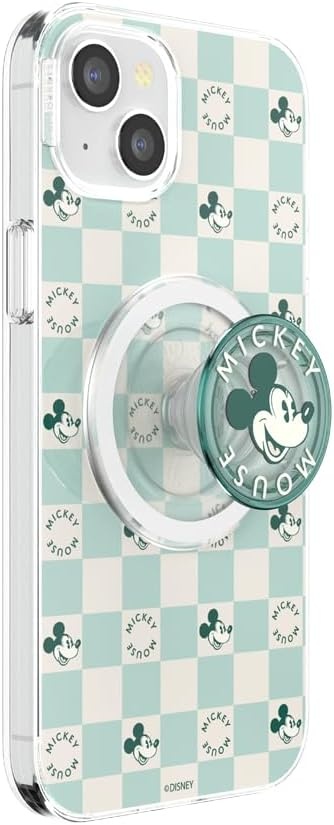 image:imagePopSockets iPhone 16 Phone Case with MagSafe Wireless Charging Compatible Disney Serene MickeyMickey Classic Check