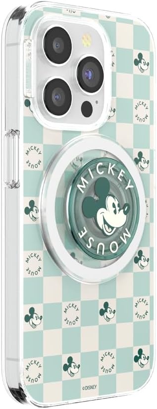 image:imagePopSockets iPhone 16 Phone Case with MagSafe Wireless Charging Compatible Disney Serene MickeyMickey Classic Check