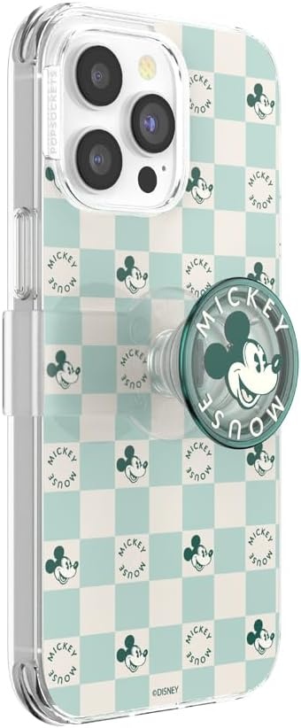 image:imagePopSockets iPhone 16 Phone Case with MagSafe Wireless Charging Compatible Disney Serene MickeyMickey Classic Check