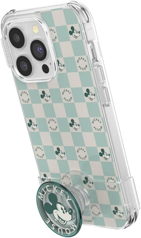 image:imagePopSockets iPhone 16 Phone Case with MagSafe Wireless Charging Compatible Disney Serene MickeyMickey Classic Check