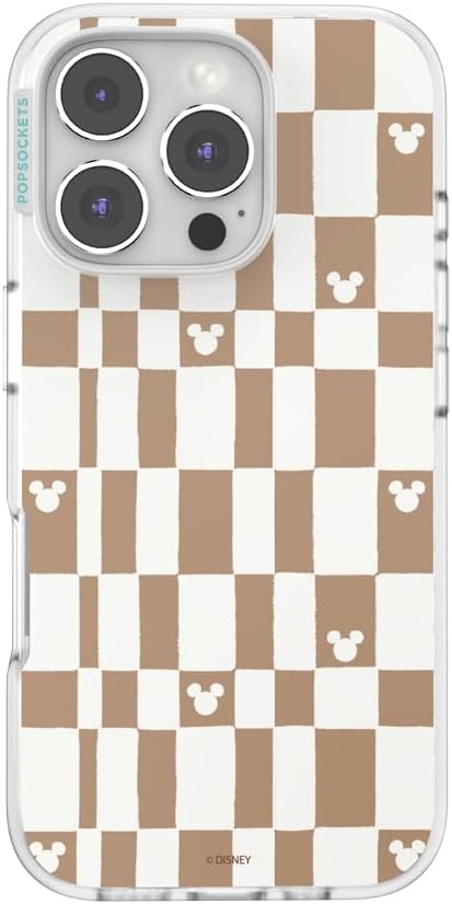 image:imagePopSockets iPhone 16 Phone Case with MagSafe Wireless Charging Compatible Disney Serene MickeyMickey Latte Check