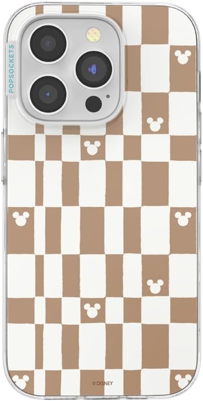 image:imagePopSockets iPhone 16 Phone Case with MagSafe Wireless Charging Compatible Disney Serene MickeyMickey Latte Check