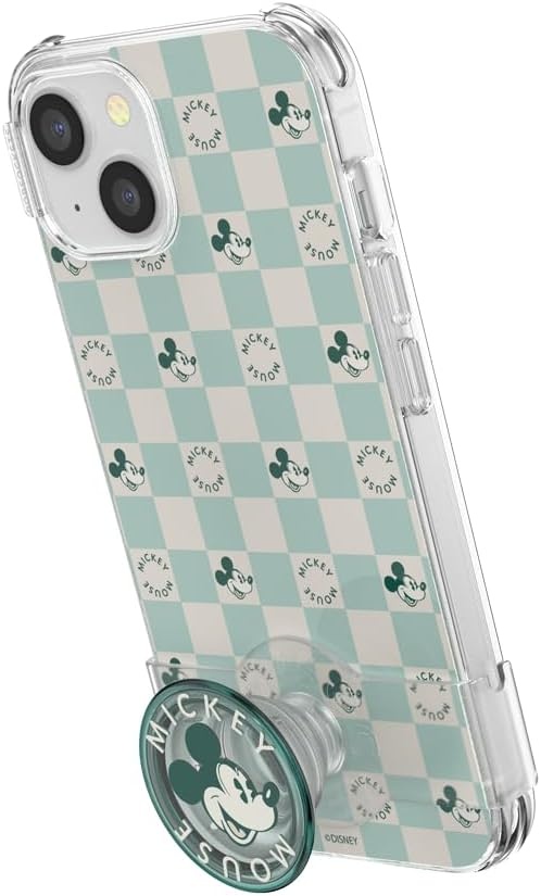 image:imagePopSockets iPhone 16 Phone Case with MagSafe Wireless Charging Compatible Disney Serene MickeyMickey Mouse Classic Check