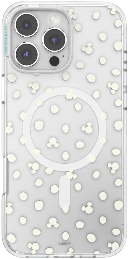 image:imagePopSockets iPhone 16 Phone Case with MagSafe Wireless Charging Compatible Disney Serene MickeyMickey Polka Dot