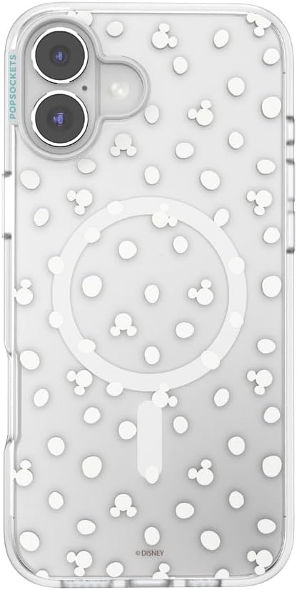 image:imagePopSockets iPhone 16 Phone Case with MagSafe Wireless Charging Compatible Disney Serene MickeyMickey Polka Dot