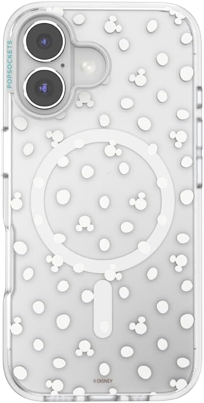 image:imagePopSockets iPhone 16 Phone Case with MagSafe Wireless Charging Compatible Disney Serene MickeyMickey Polka Dot