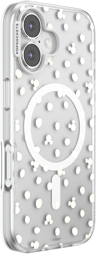 image:imagePopSockets iPhone 16 Phone Case with MagSafe Wireless Charging Compatible Disney Serene MickeyMickey Polka Dot