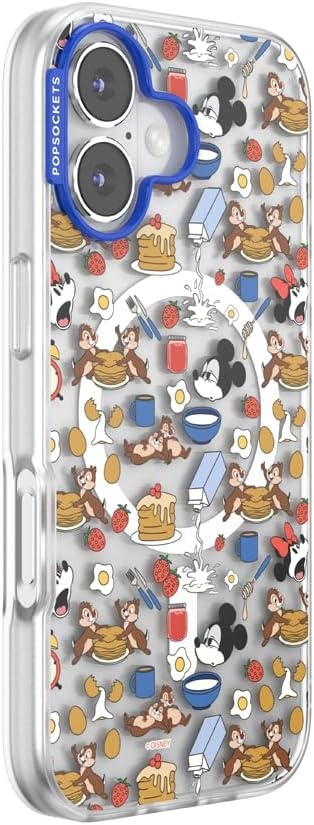 image:imagePopSockets iPhone 16 Phone Case with MagSafe Wireless Charging Compatible Disney Serene MickeyMickeys Breakfast Buffet