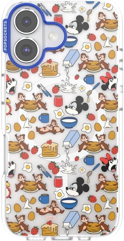 image:imagePopSockets iPhone 16 Phone Case with MagSafe Wireless Charging Compatible Disney Serene MickeyMickeys Breakfast Buffet