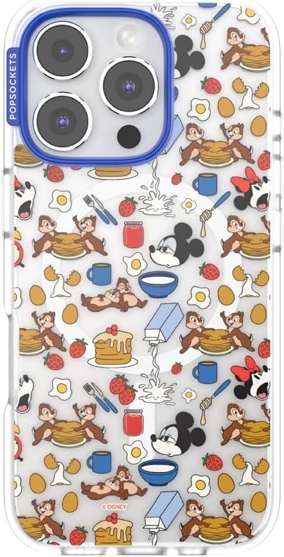 image:imagePopSockets iPhone 16 Phone Case with MagSafe Wireless Charging Compatible Disney Serene MickeyMickeys Breakfast Buffet