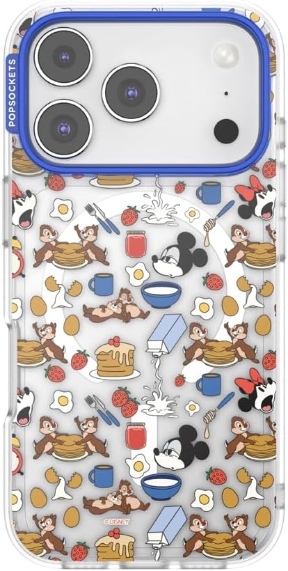 image:imagePopSockets iPhone 16 Phone Case with MagSafe Wireless Charging Compatible Disney Serene MickeyMickeys Breakfast Buffet