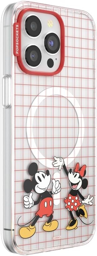 image:imagePopSockets iPhone 16 Phone Case with MagSafe Wireless Charging Compatible Disney Serene MickeyMod Mickey Minnie