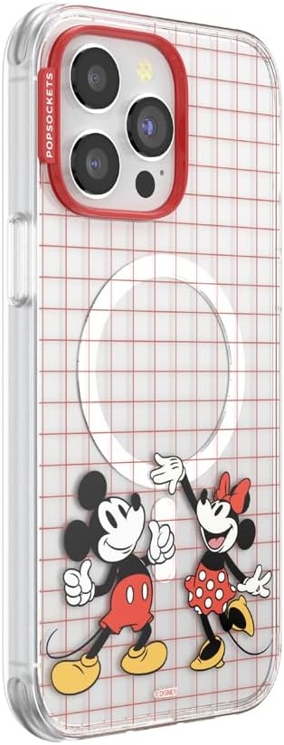 image:imagePopSockets iPhone 16 Phone Case with MagSafe Wireless Charging Compatible Disney Serene MickeyMod Mickey Minnie