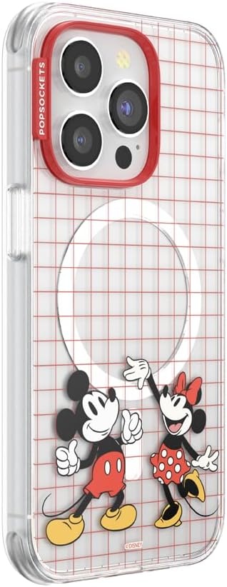 image:imagePopSockets iPhone 16 Phone Case with MagSafe Wireless Charging Compatible Disney Serene MickeyMod Mickey Minnie