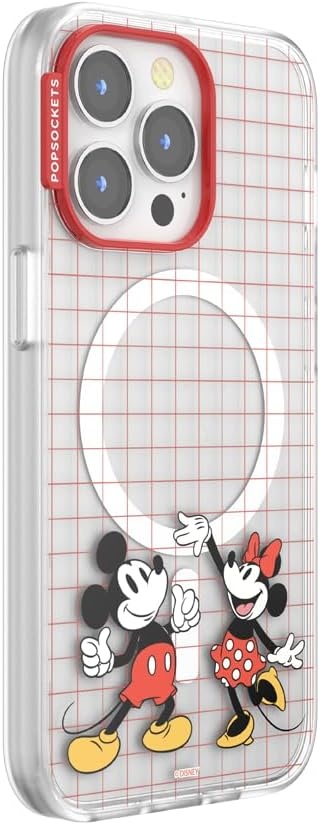 image:imagePopSockets iPhone 16 Phone Case with MagSafe Wireless Charging Compatible Disney Serene MickeyMod Mickey Minnie