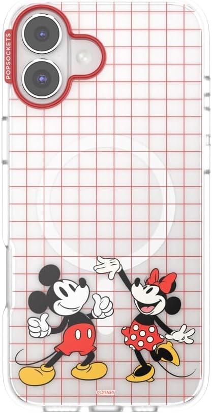 image:imagePopSockets iPhone 16 Phone Case with MagSafe Wireless Charging Compatible Disney Serene MickeyMod Mickey Minnie
