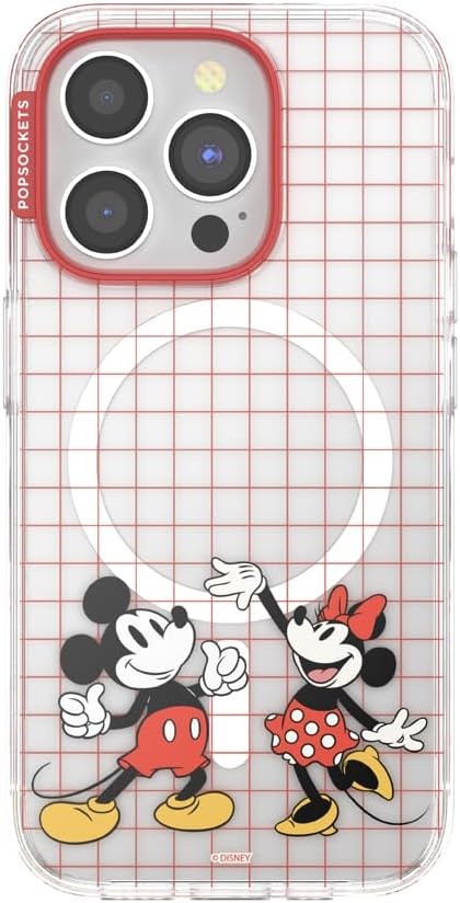 image:imagePopSockets iPhone 16 Phone Case with MagSafe Wireless Charging Compatible Disney Serene MickeyMod Mickey Minnie