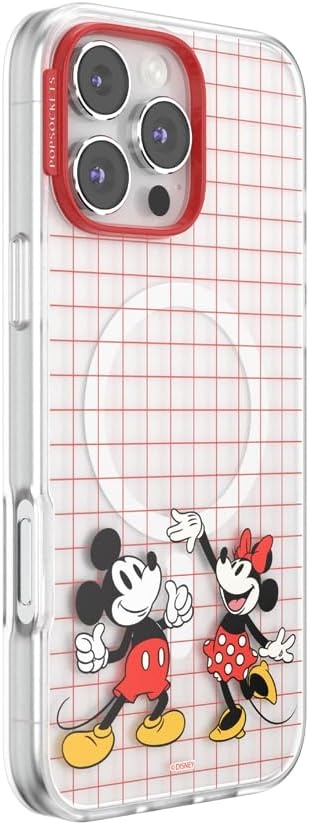 image:imagePopSockets iPhone 16 Phone Case with MagSafe Wireless Charging Compatible Disney Serene MickeyMod Mickey Minnie