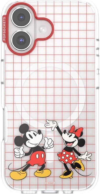 image:imagePopSockets iPhone 16 Phone Case with MagSafe Wireless Charging Compatible Disney Serene MickeyMod Mickey Minnie