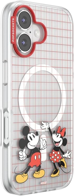 image:imagePopSockets iPhone 16 Phone Case with MagSafe Wireless Charging Compatible Disney Serene MickeyMod Mickey Minnie