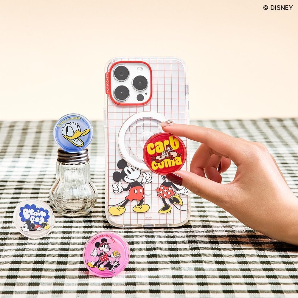 image:imagePopSockets iPhone 16 Phone Case with MagSafe Wireless Charging Compatible Disney Serene MickeyMod Mickey Minnie