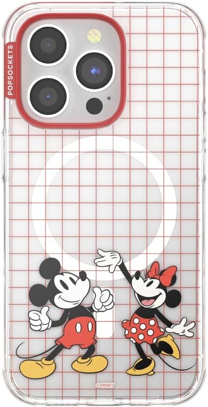 image:imagePopSockets iPhone 16 Phone Case with MagSafe Wireless Charging Compatible Disney Serene MickeyMod Mickey Minnie