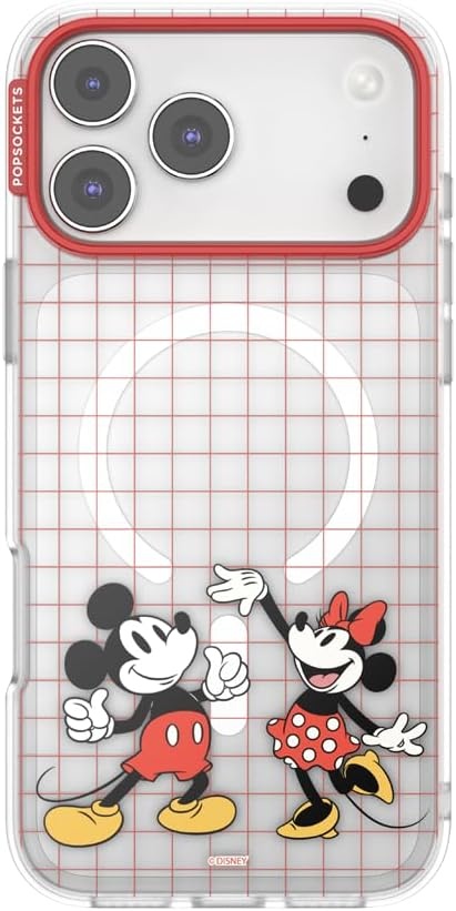 image:imagePopSockets iPhone 16 Phone Case with MagSafe Wireless Charging Compatible Disney Serene MickeyMod Mickey Minnie