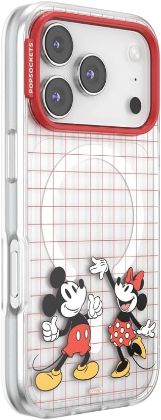image:imagePopSockets iPhone 16 Phone Case with MagSafe Wireless Charging Compatible Disney Serene MickeyMod Mickey Minnie
