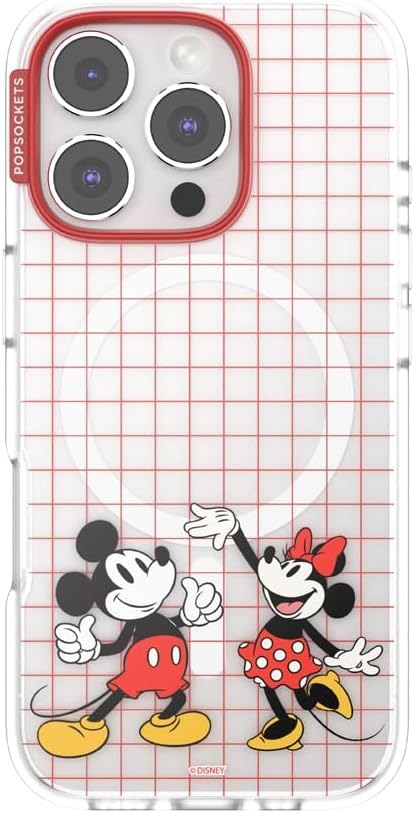 image:imagePopSockets iPhone 16 Phone Case with MagSafe Wireless Charging Compatible Disney Serene MickeyMod Mickey Minnie