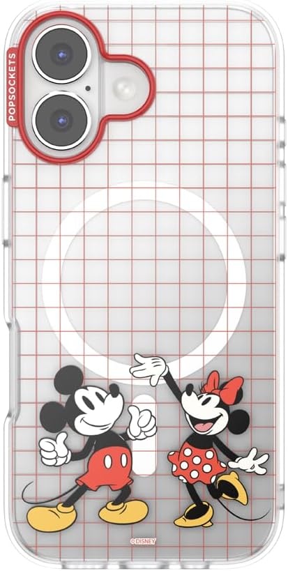 image:imagePopSockets iPhone 16 Phone Case with MagSafe Wireless Charging Compatible Disney Serene MickeyMod Mickey Minnie