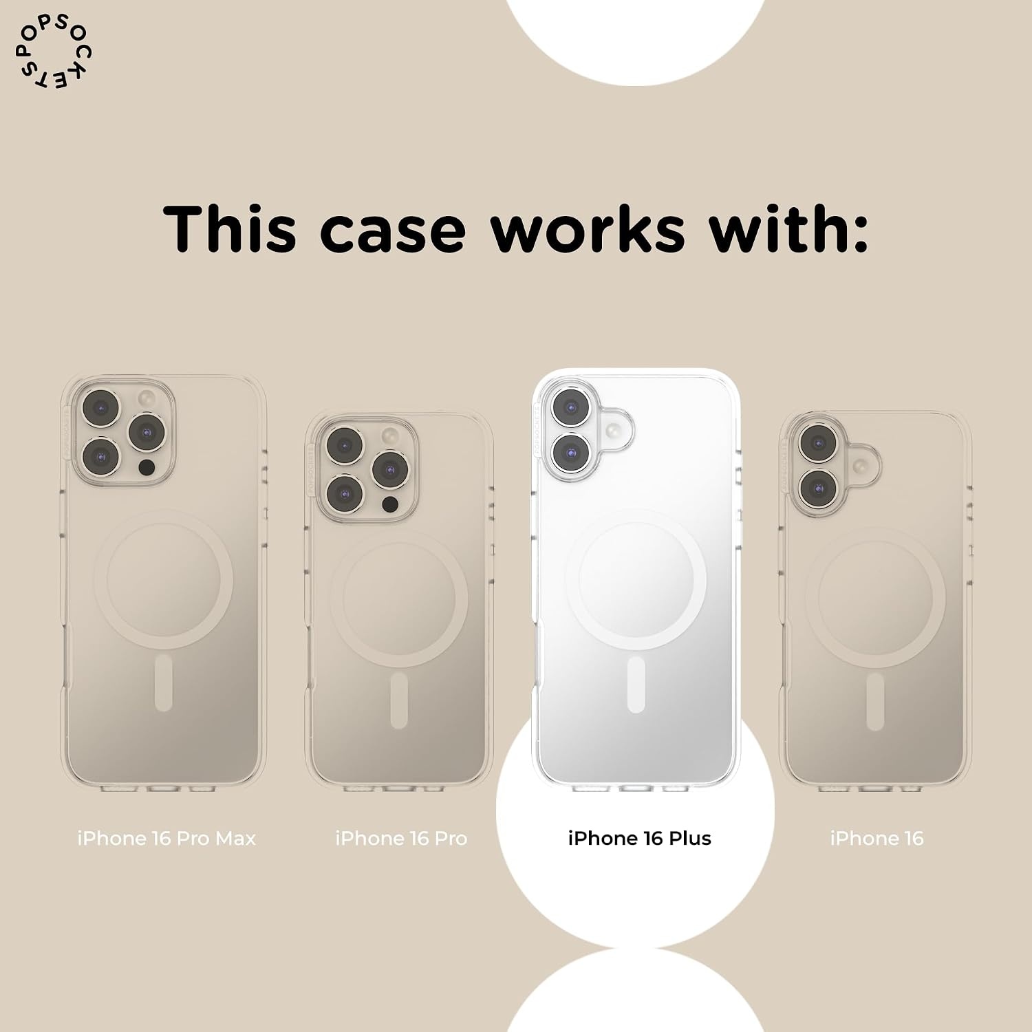 image:imagePopSockets iPhone 16 Phone Case with MagSafe Wireless Charging Compatible Disney Serene MickeySerence Mickey