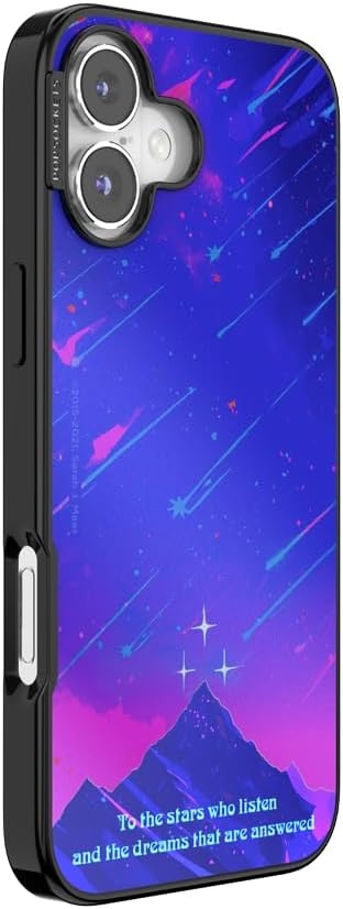 image:imagePopSockets iPhone 16 Plus Phone Case with MagSafe Wireless Charging Compatible Bookish Mirror Starfall