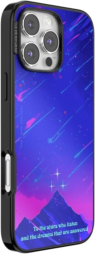 image:imagePopSockets iPhone 16 Pro Max Phone Case with MagSafe Wireless Charging Compatible Bookish Mirror Starfall