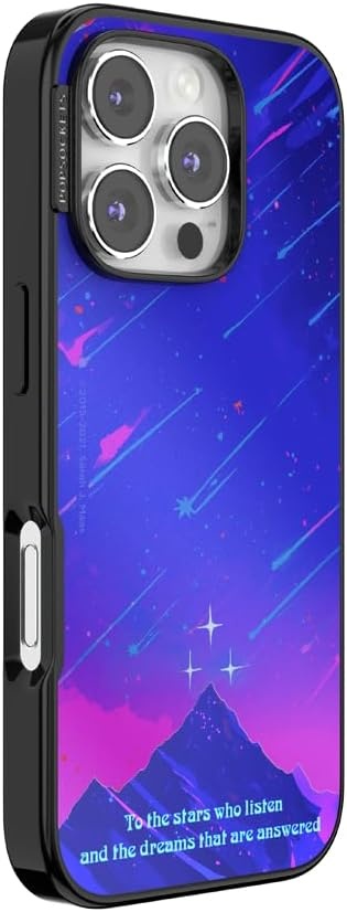 image:imagePopSockets iPhone 16 Pro Phone Case with MagSafe Wireless Charging Compatible Bookish Mirror Starfall