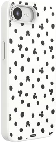 image:imagePopSockets iPhone 16E Phone Case with MagSafe Wireless Charging Compatible Disney Mickey Polka Dot White