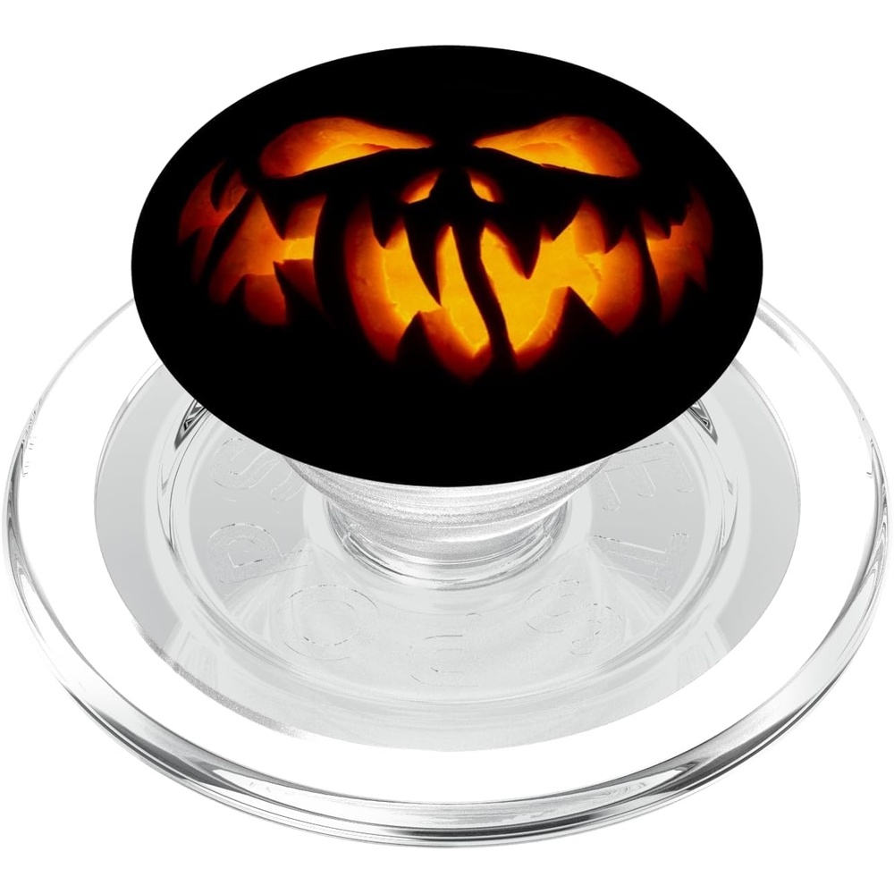 image:imagePopSockets Halloween Phone Grip  Spooky JackoLantern PopSockets PopGrip for MagSafeMagnetic PopGrip