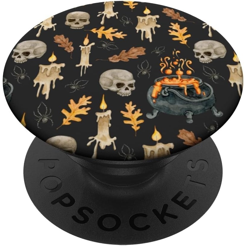 image:imagePopSockets Halloween Phone Grip  Spooky Pattern PopSockets Adhesive PopGripAdhesive PopGrip