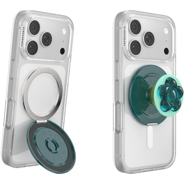 image:imagePopSockets KickOut Grip for MagSafe Adjustable Kickstand for Portrait or Landscape Magnetic Stand Green  Green