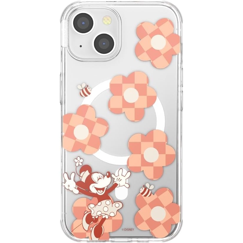 image:imagePopSockets iPhone 16 Phone Case with MagSafe Wireless Charging Compatible Disney  Mod Mickey and MinnieMinnie Checker Flower