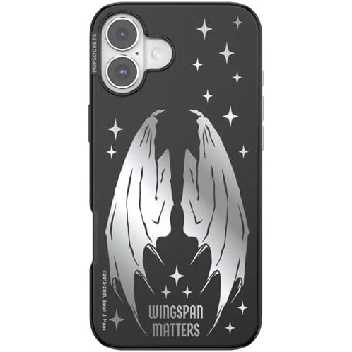 image:imagePopSockets iPhone 16 Plus Phone Case with MagSafe Wireless Charging Compatible Bookish Wingspan